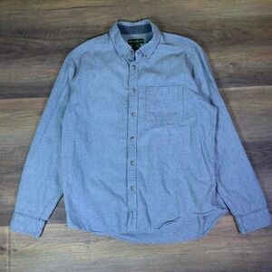 Eddie Bauer Gray Button-Up Shirt Men's XL